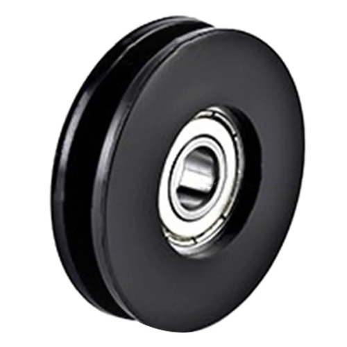 Black pulley wheel - black,