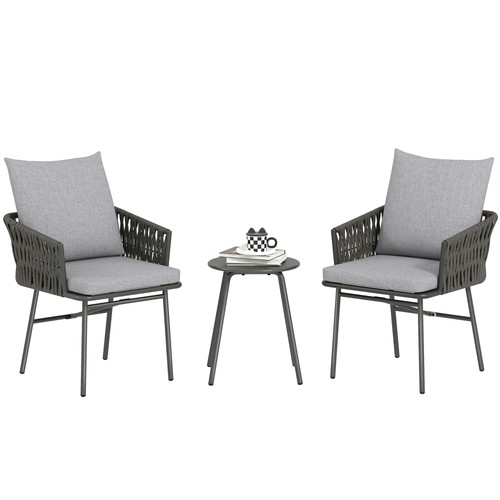 Outsunny rattan bistro set - outsunny,