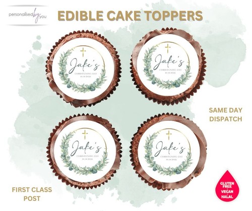 Edible cupcake toppers - edible,