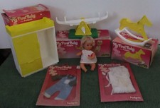 Pedigree  My First Baby Vintage 7inch Doll Outfits Wardrobe SeeSaw Rocking Horse