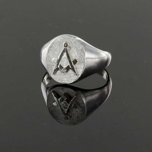Masonic ring craft square and - ring,