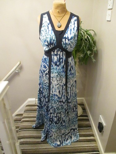 Ossie clark blue and - and, white