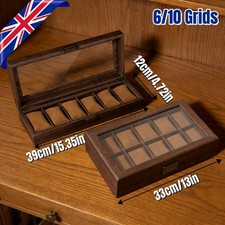 6/10 Grids Watch Box Wooden