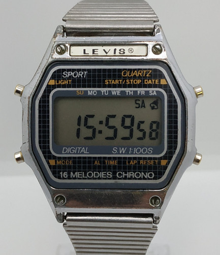 Vintage digital lcd watch - lcd,