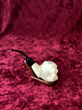 Turkish Block Dragon Meerschaum Pipe Hand Carved Same Day Dispatch