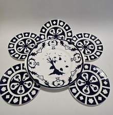 6 x Royal Crown Derby Unfinished Imari Plates 5 X Tea Side Plates 16 cm Wide