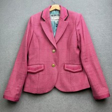 Joules Tweed Jacket UK 14 Pink