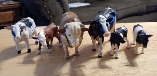 Lot plastic cows - lot, 6