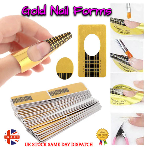 Gold nail forms - nail,