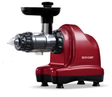 BioChef Axis Cold Press Juicer Horizontal Masticating Slow Juicer Red