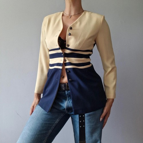 Joseph ribkoff stripe jacket - ribkoff,