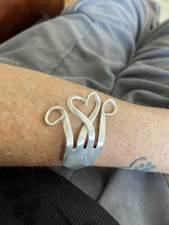 Fork Heart Bracelet