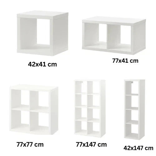 Ikea kallax white shelving - ikea,