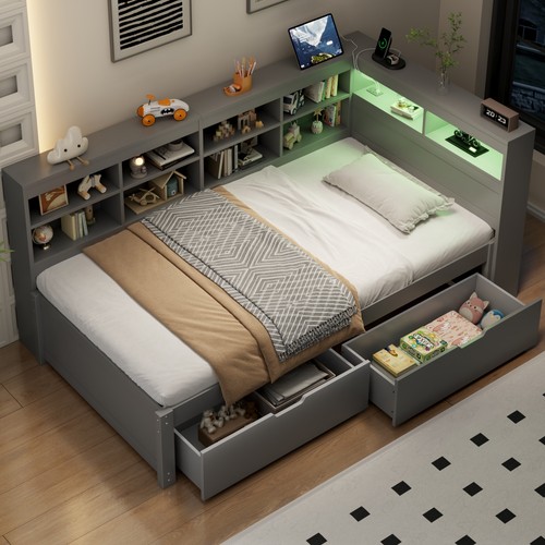 3ft wooden bed frame - wooden,
