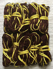 10 x 4ft HEAVY DUTY 10z BROWN NYLON RABBIT PURSE NETS FERRETING HUNTING