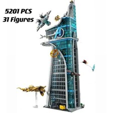 NEW 76269 MOC Avengers Tower Building Blocks with 31 Figures Marvel 5201pcs