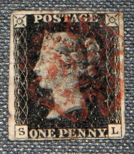 1840 penny black - gb, 1d