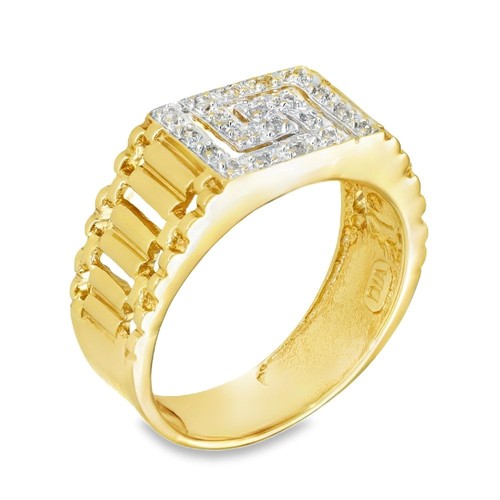 9ct yellow gold diamond - gold,