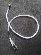 Premium Silver Braided RCA