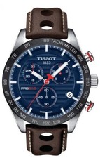 Tissot T-Sport PRS 516 Blue Dial Leather Strap Men's Watch T100.417.16.041.00