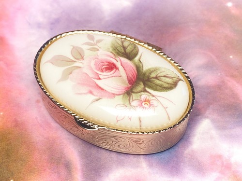 White pink and silver rose