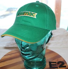 NWOT KESMAC TURF LAWN ROLLER HARVESTER HAT GREEN ADJUSTABLE EMBROIDERED E2