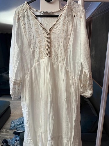 Zara embroidered maxi dress - zara,