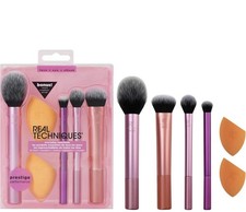 2024 Real Techniques Makeup Brushes Set Foundation Smooth Blender Sponges Puff 