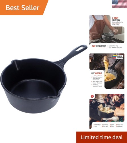 Cast iron saucepan - iron,