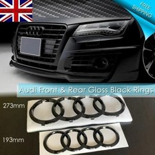 2 Pcs Set Audi Gloss Black