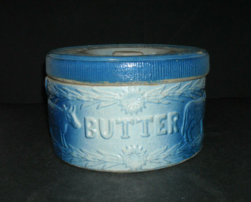 Antique covered blue - covered, &