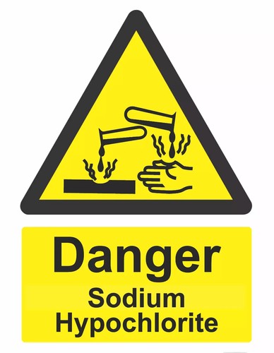 Danger sodium hypochlorite - danger,