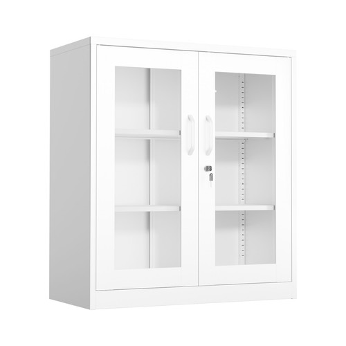 90cm white display cabinets - white,