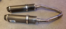 Suzuki GSXR1300 Hayabusa Gen2 2008-2016 Exhaust  Race Can Silencer  Carbon Pair 