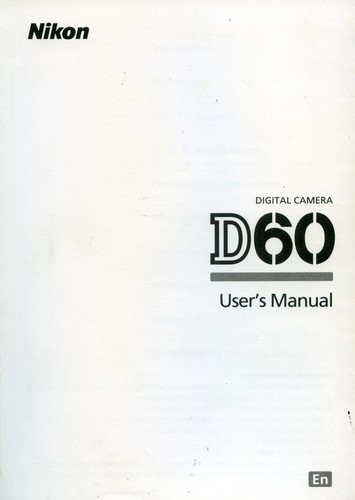 Nikon d60 dslr instruction - nikon,