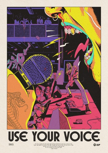 Illustrated punk rock - , a3