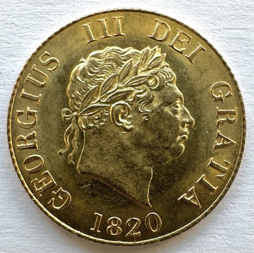 1820 half sovereign unc - unc,