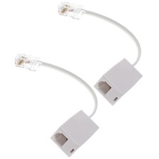 2PCS RJ11 to RJ45 Converter