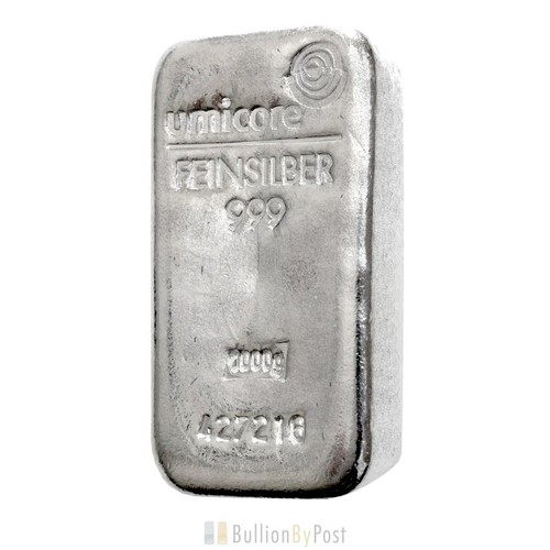 Second hand 1kg silver bar - second,