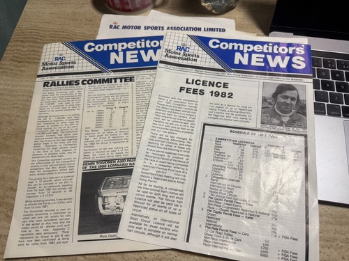 Rac 1982 competitors - rac,