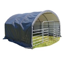 Heavy Duty 305gsm Cover with Small Livestock Field Shelter