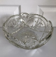 Vintage Heavy Cut Glass Fruit