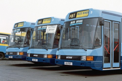 Bus photo fylde blue buses - -,