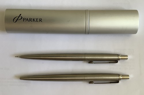 Parker silver metal ballpoint - metal,