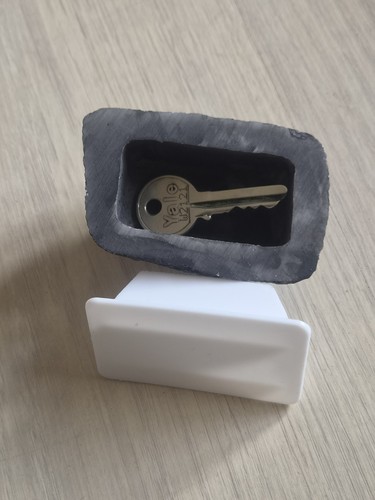 Outdoor spare key house safe - house,