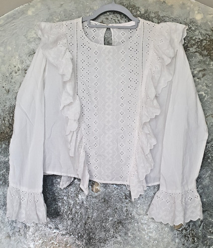 Zara broderie anglaise white - zara,