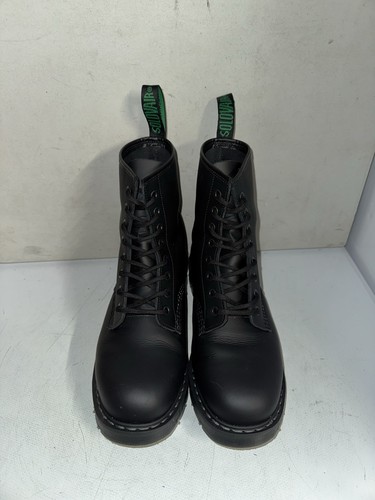 Solovair black greasy leather - greasy,