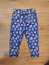 Ladies Leggings by Lucy Locket Loves - Size Small - Blue cactus 