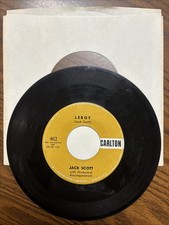 Jack Scott – Leroy / My True Love - 1958 45 rpm 7" Single Carlton – 462