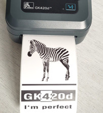 Zebra GK420d LAN & Usb GK42-202220-000 PERFECT Condition with NEW! Zebra 24V PSU